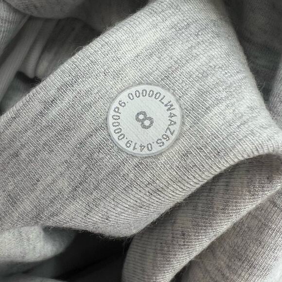 Lululemon Women's Coast Easy Wrap Full Zip Heathered Core Ultra Light Grey Sz 8 - Picture 4 of 6
